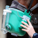 A clinical selection of Global Vet Care breathing and respiratory agent vials on a pristine medical tray